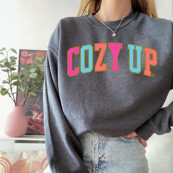 Stay warm and cozy with our Cozy Up Heather grey sweatshirt.New from my Boutique - Picture 2 of 2